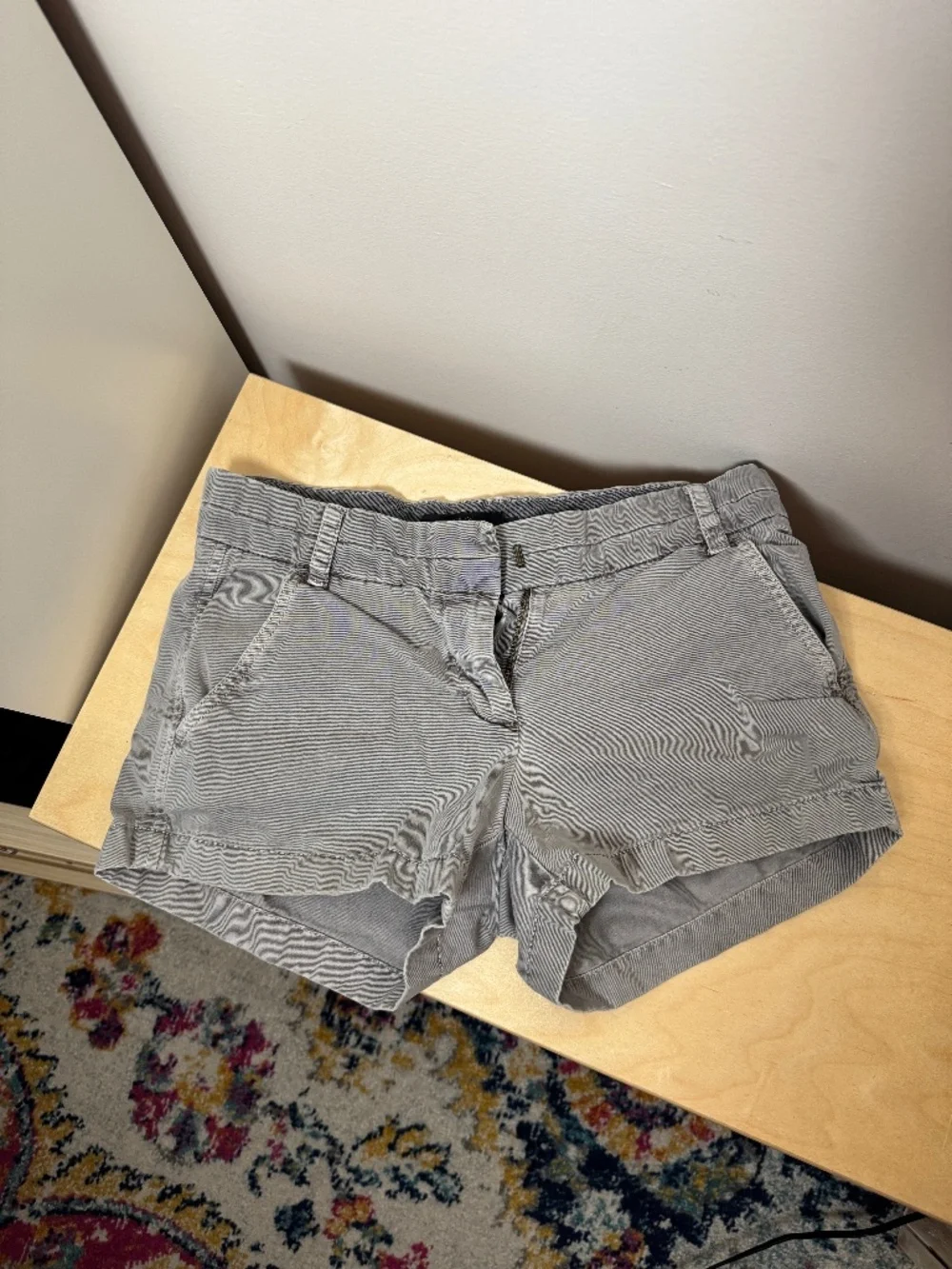 J. Crew Gray Chino shorts, size 0.
